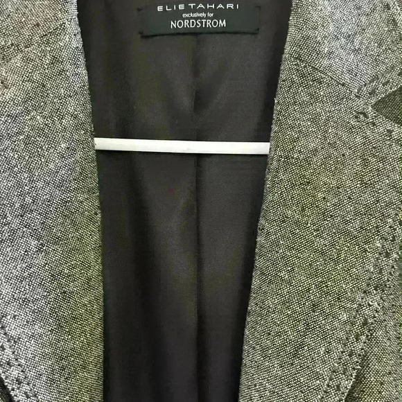 Elie Tahiti exclusive for Nordstrom textured tweed jacket size 4 - Picture 5 of 7
